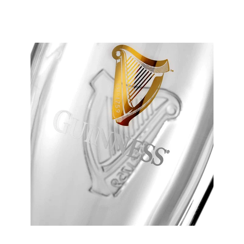 Guinness Pint Glasses 2 Pack – Official Harp Logo Beer Glass Set (20oz / 568ml)