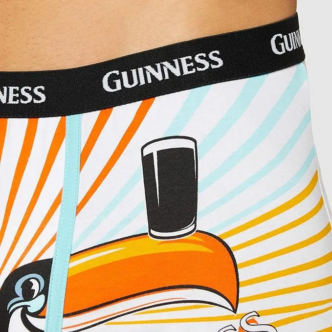 Guinness Men’s Toucan Boxer Shorts – Multicolor Graphic Print