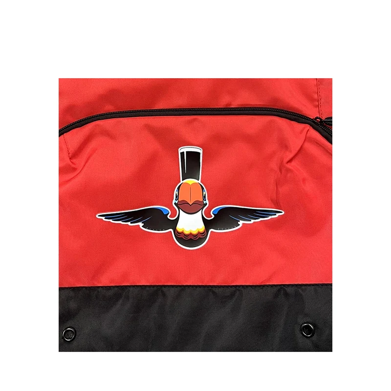 Guinness Red Drawstring Backpack with Toucan Logo – Lightweight Gym & Travel Bag