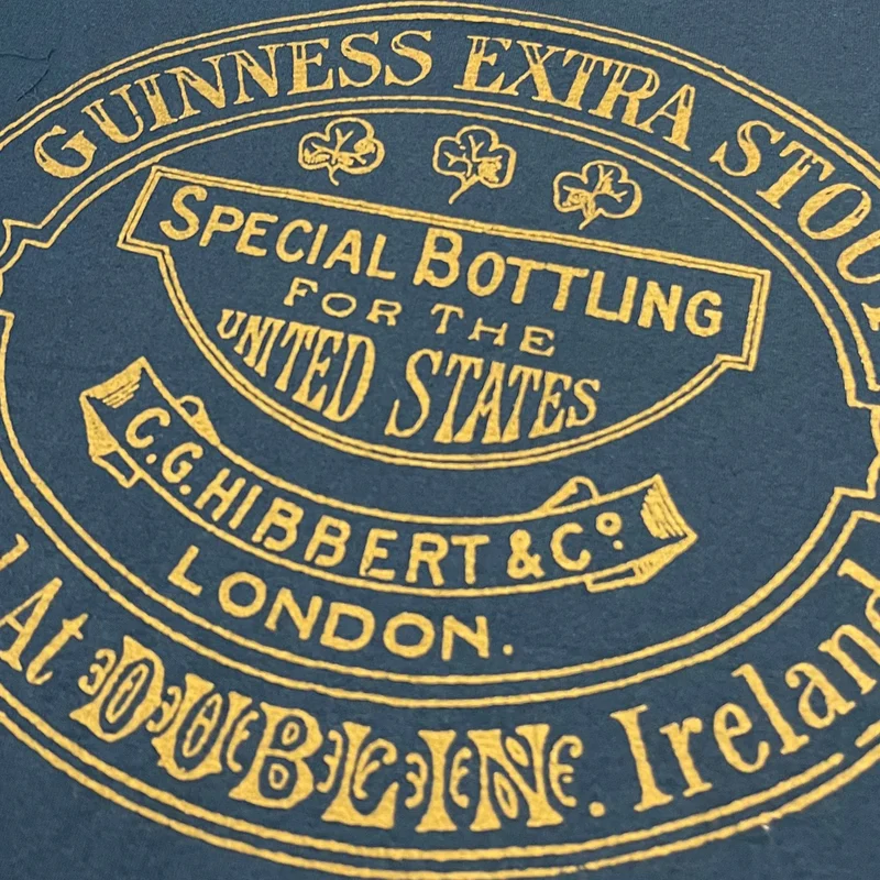 Navy Guinness Extra Stout Heritage Graphic T-Shirt