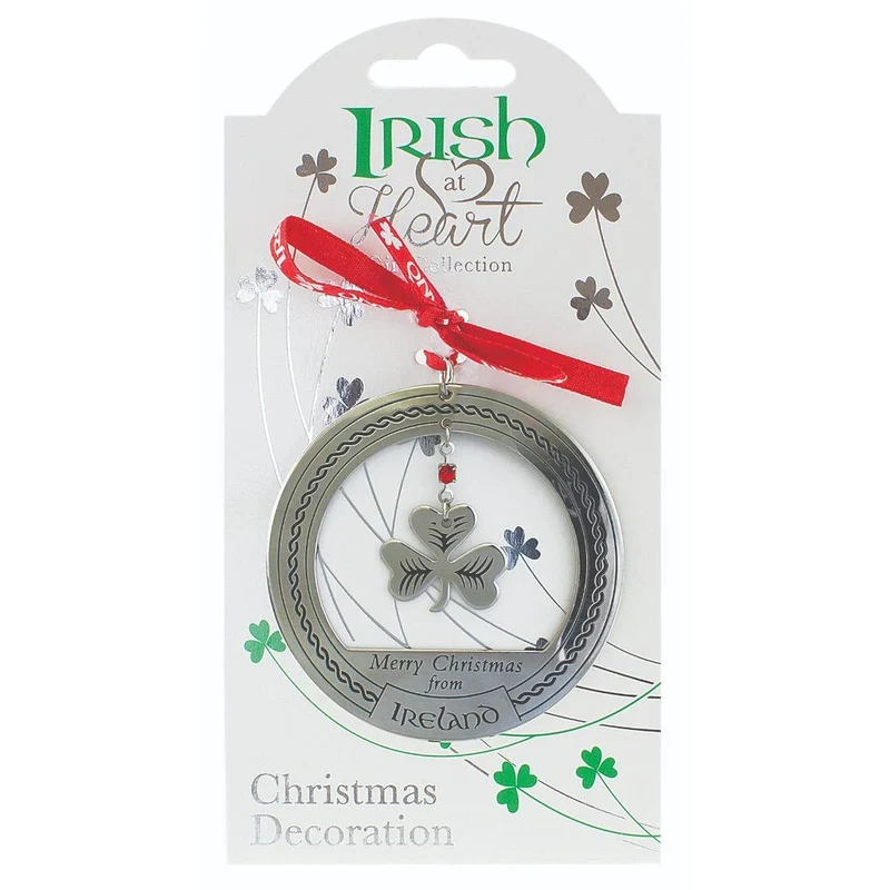Irish At Heart Shamrock Christmas Decoration