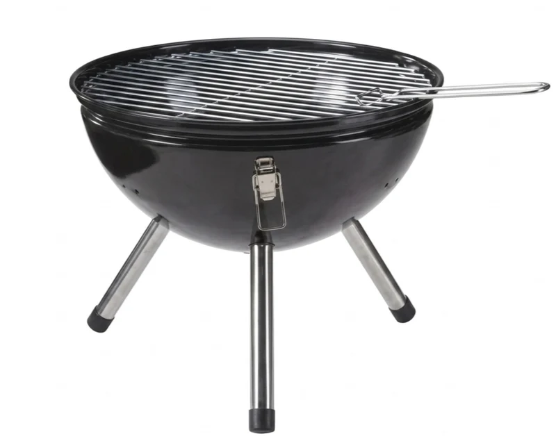 Cookinglife Kugelgrill mit Füßen Fire & Flavour - Holzkohle - 39 cm - Kompakt - Schwarz