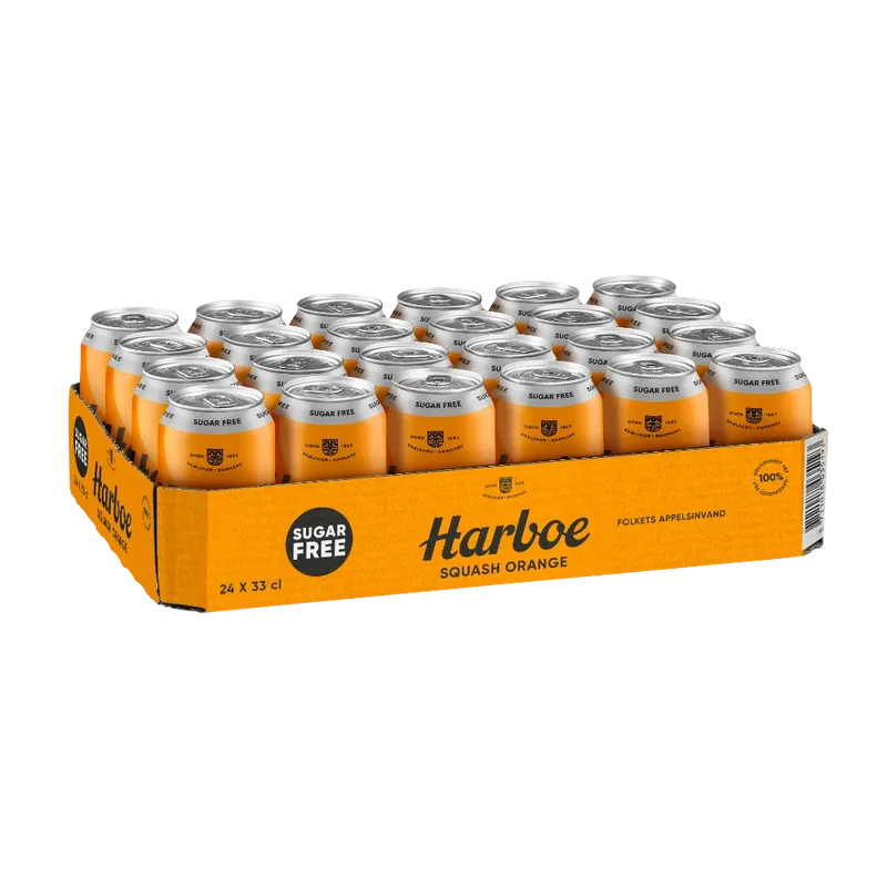 Harboe Squash Orange 0% Sugar 24x0,33L Dose zzgl. DPG Pfand