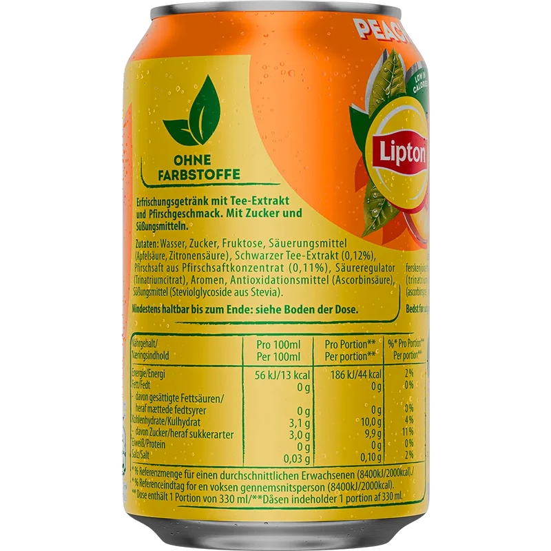 Lipton Peach Ice Tea 24x0,33L Dose zzgl. DPG Pfand
