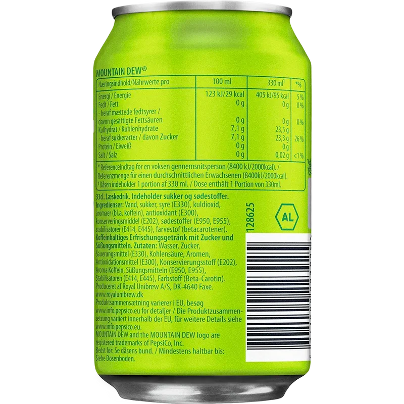 Mountain Dew Citrus Blast 24x0,33 Dose zzgl. DPG Pfand