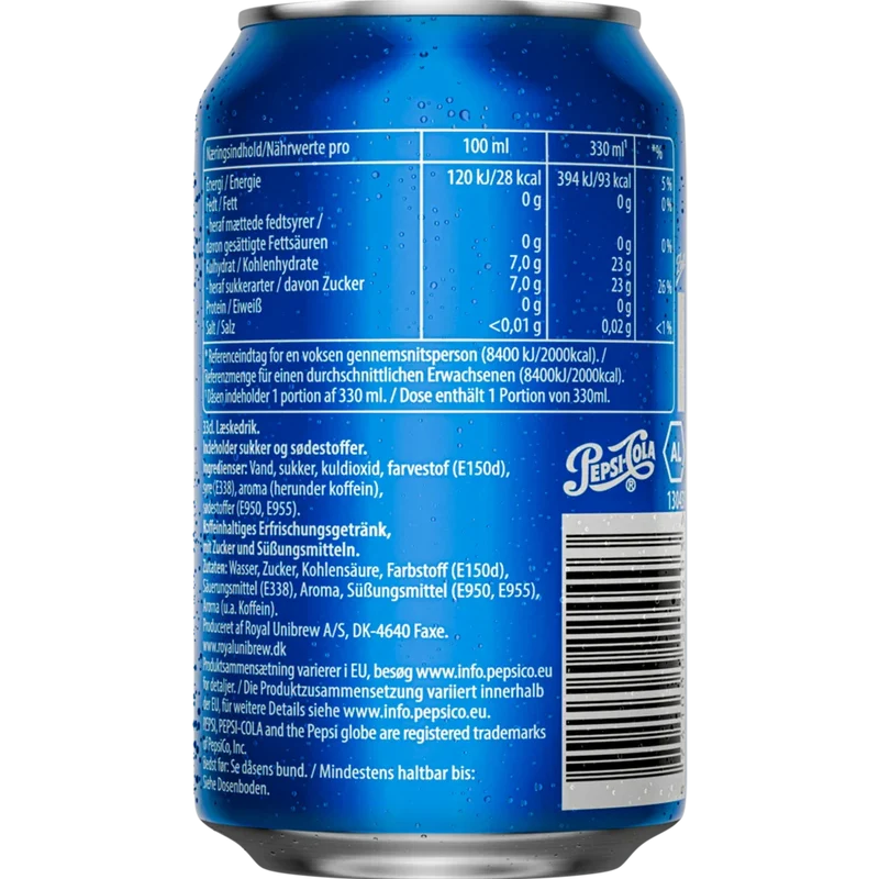 Pepsi Cola 24x0,33L Dose zzgl. DPG Pfand