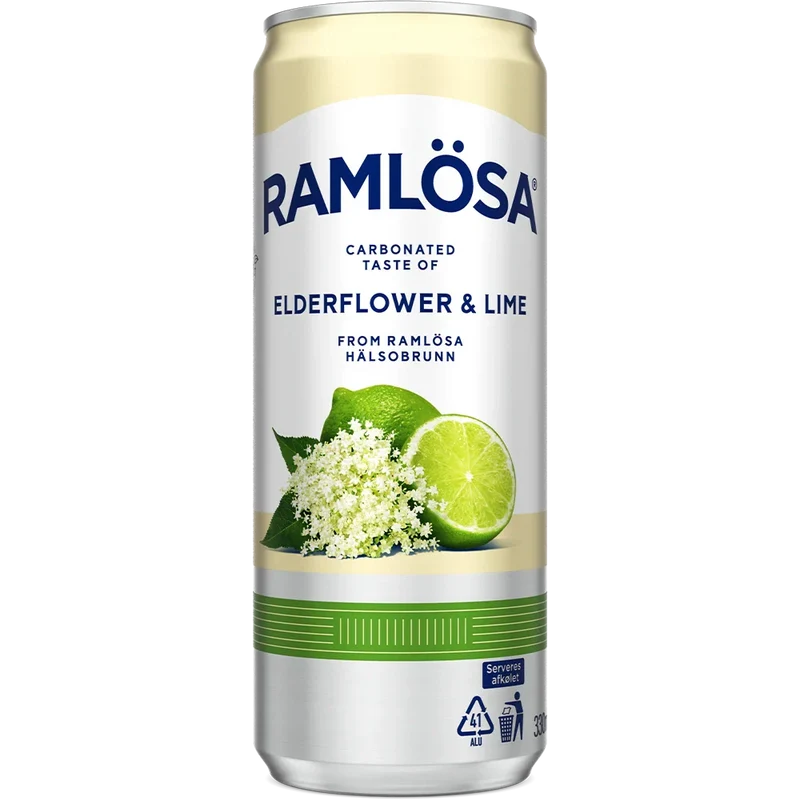 Ramlösa Hyldeblomst & Lime 24x0,33 Dose zzgl. DPG Pfand