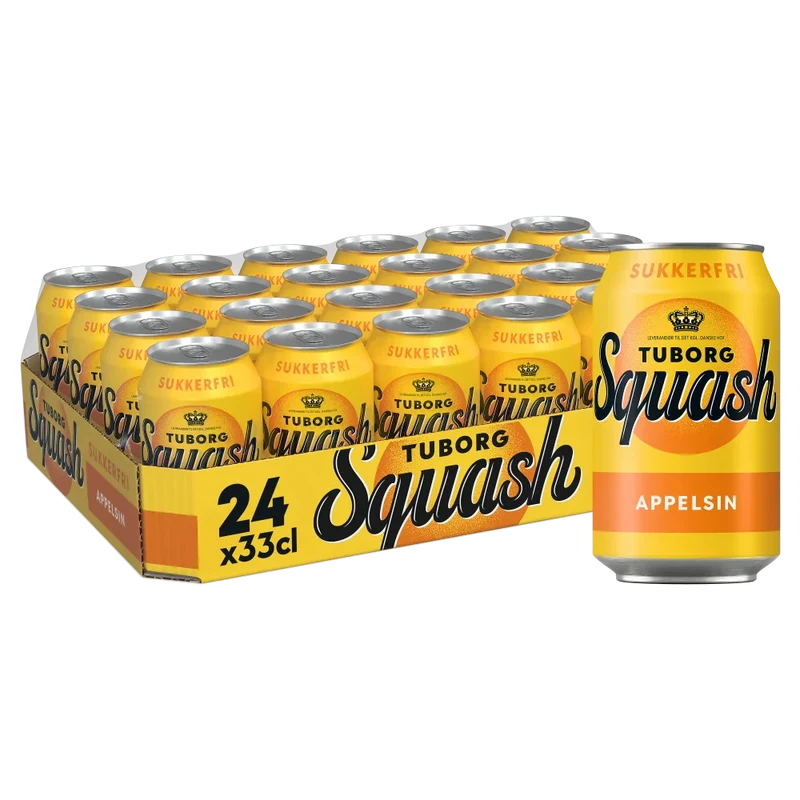 Tuborg Squash Appelsin Zuckerfrei 24x0,33L Dose zzgl. DPG Pfand