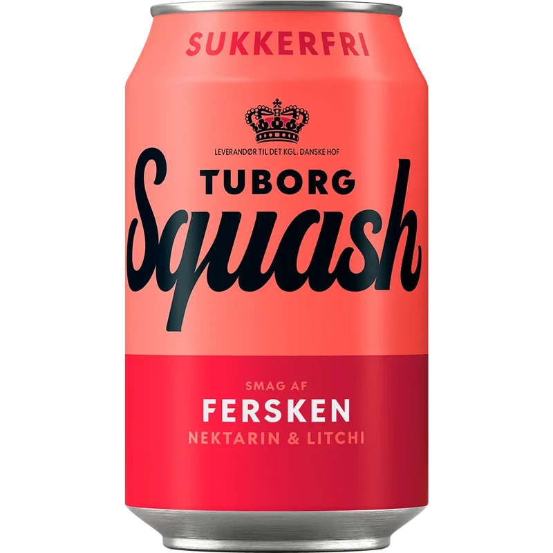 Tuborg Squash Fersken Zuckerfrei 24x0,33L Dose zzgl. DPG Pfand