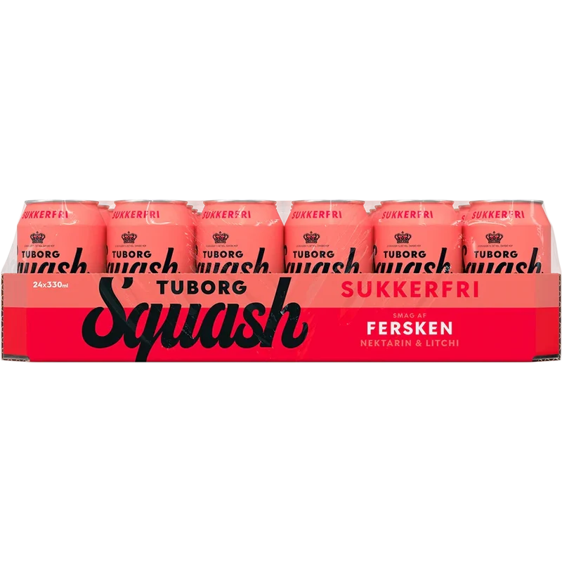 Tuborg Squash Fersken Zuckerfrei 24x0,33L Dose zzgl. DPG Pfand