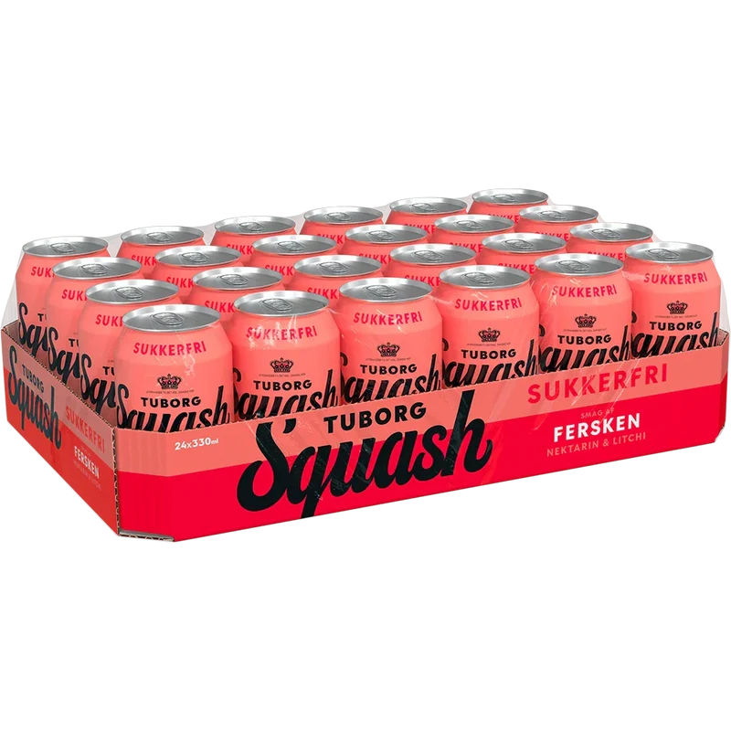 Tuborg Squash Fersken Zuckerfrei 24x0,33L Dose zzgl. DPG Pfand