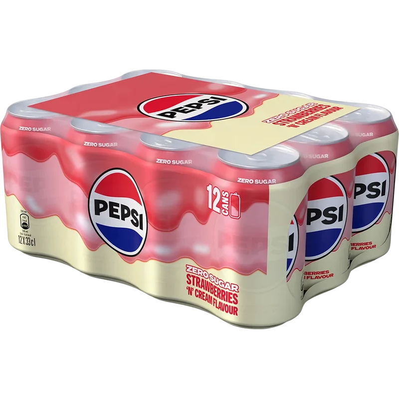 Pepsi Strawberries 'n' Cream Flavour 12x0,33L Dose zzgl. DPG Pfand
