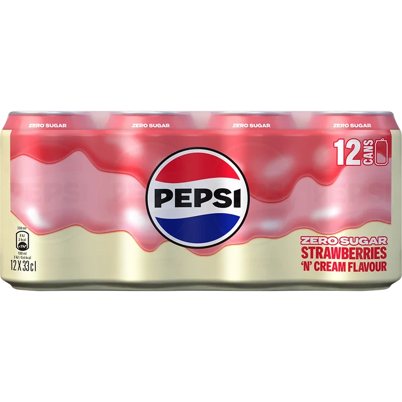 Pepsi Strawberries 'n' Cream Flavour 12x0,33L Dose zzgl. DPG Pfand