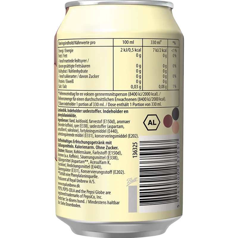 Pepsi Cream Soda Flavour 12x0,33L Dose zzgl. DPG Pfand