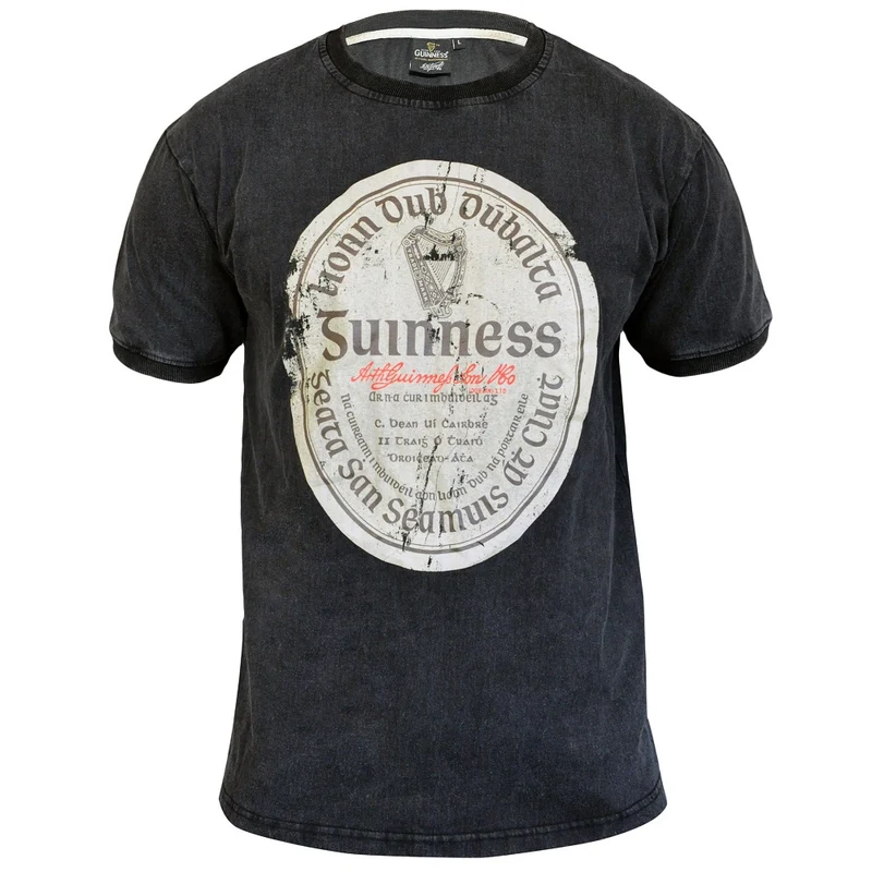 The Guinness Distressed Gaelic Label T-Shirt