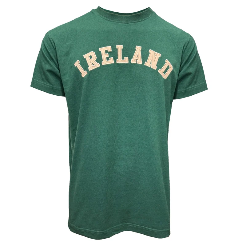 Men's Ireland Evergreen and Cream Appliqué T-shirt