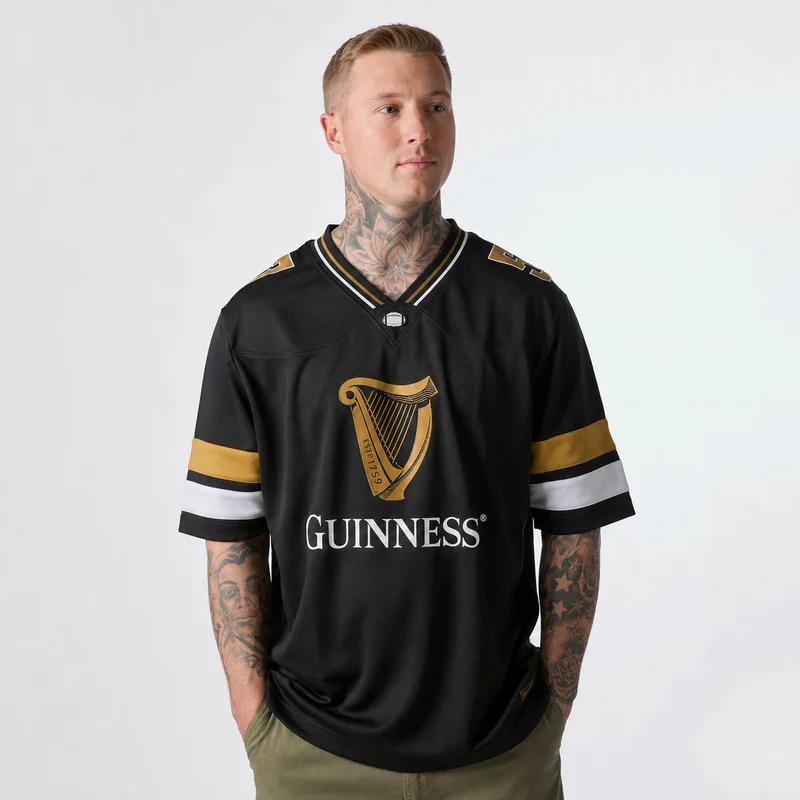 Guinness Black American Football Jersey