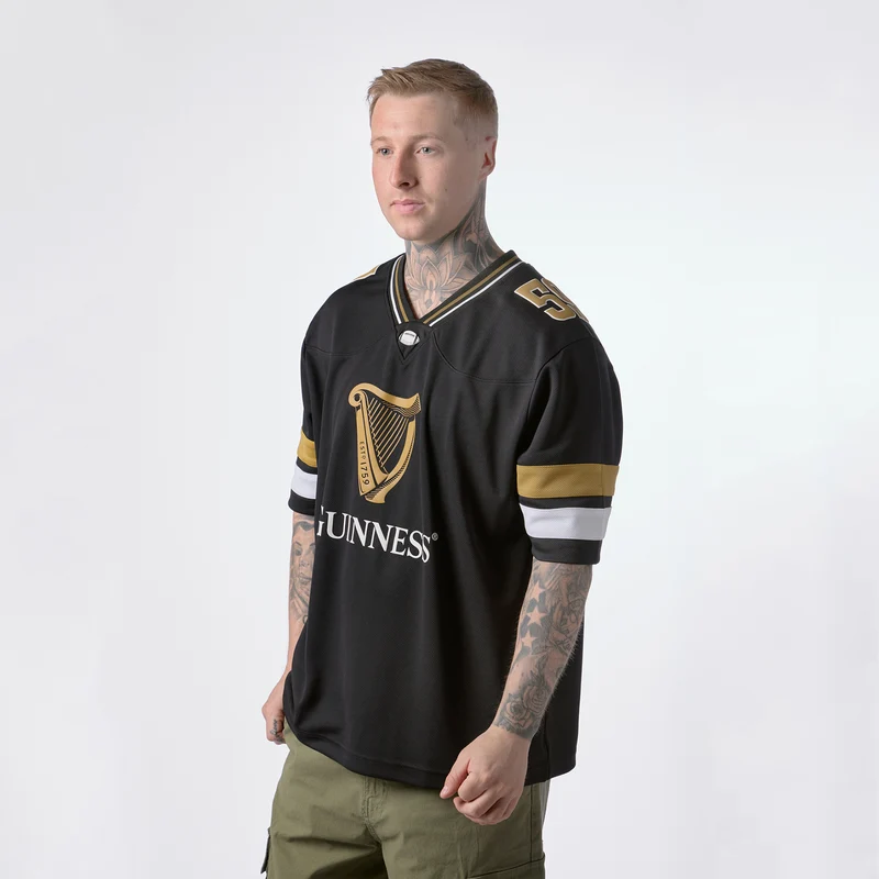 Guinness Black American Football Jersey
