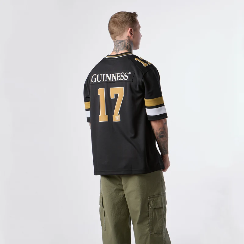 Guinness Black American Football Jersey