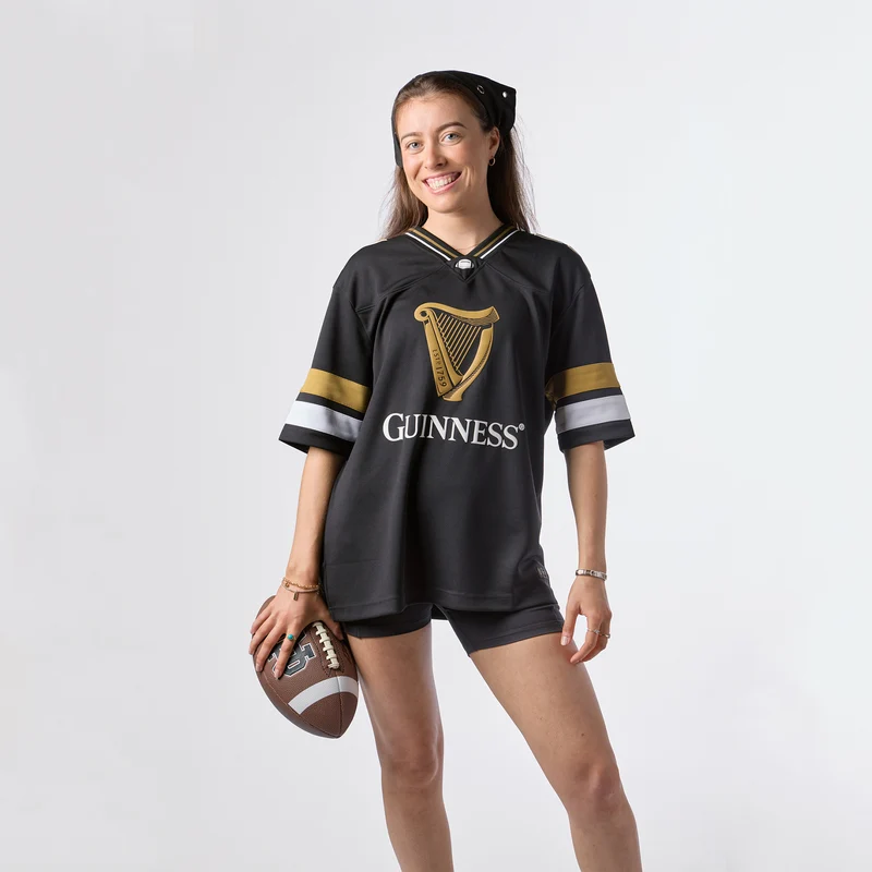 Guinness Black American Football Jersey