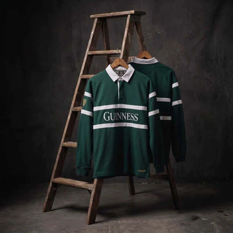 Guinness Green Traditional Rugby Jersey