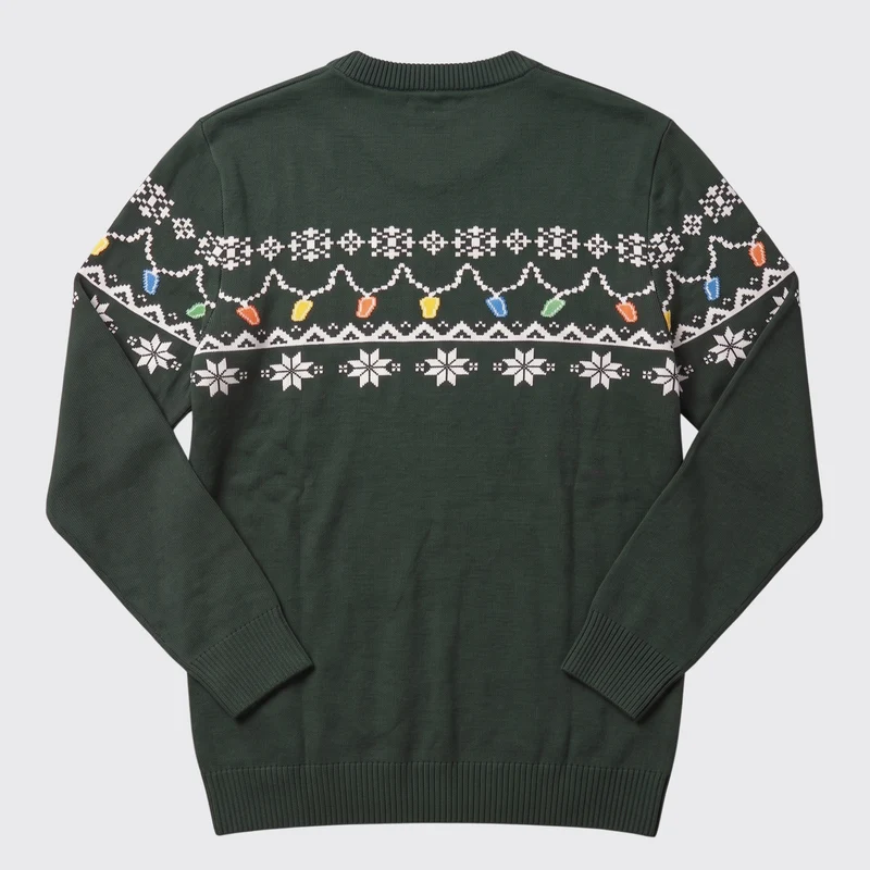 Guinness Holiday Pint Lights Sweater - Green