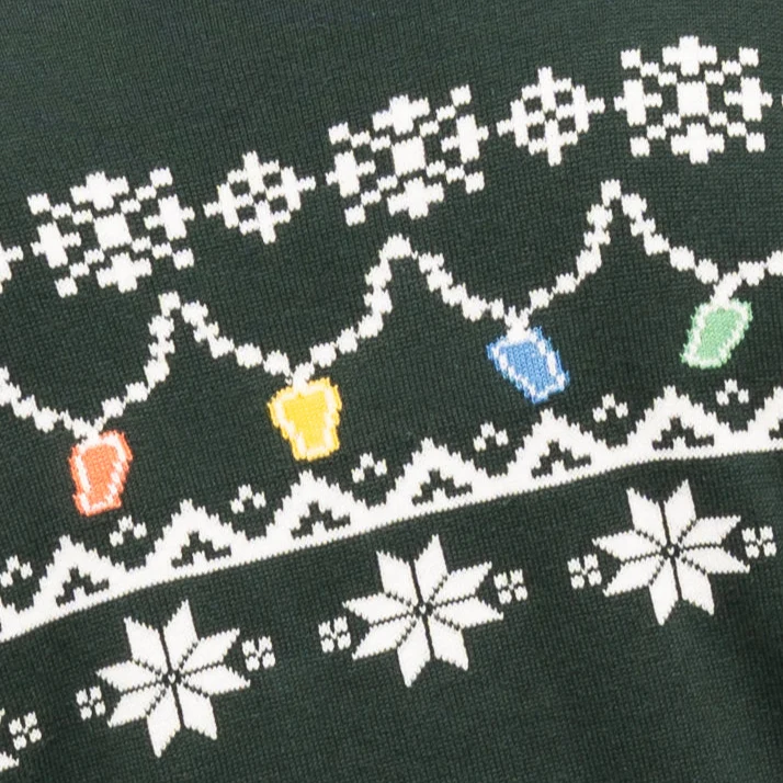 Guinness Holiday Pint Lights Sweater - Green
