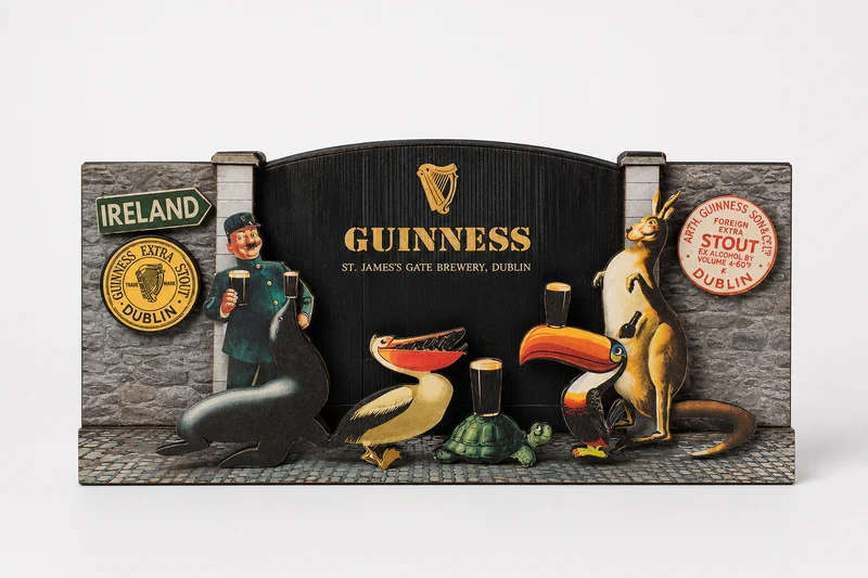 Guinness Gilroy Wooden Sign - 3D St James Gate