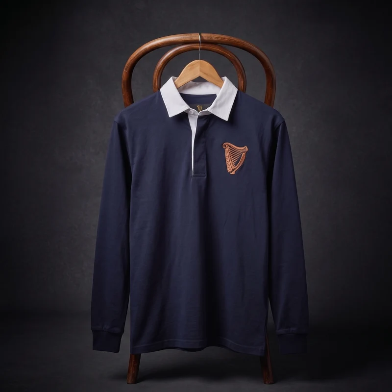 Guinness Navy Traditional Rugby Jersey