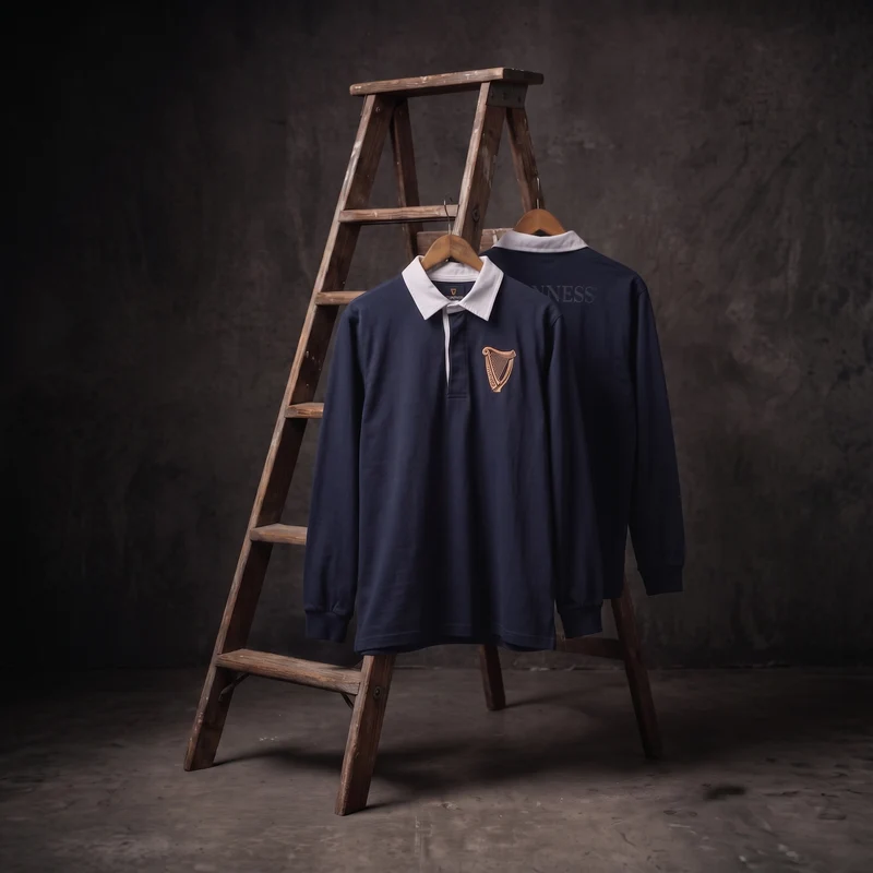 Guinness Navy Traditional Rugby Jersey