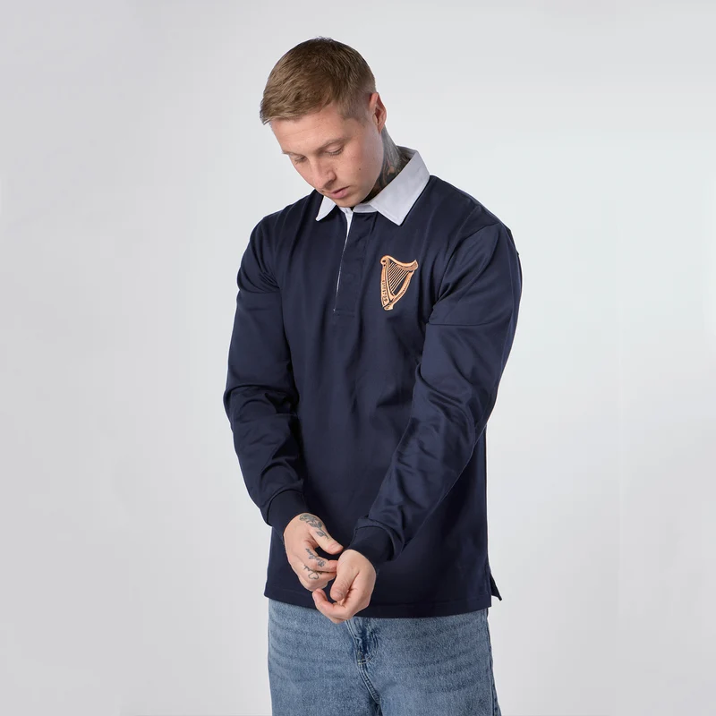 Guinness Navy Traditional Rugby Jersey