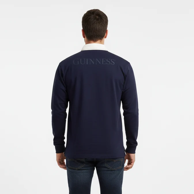 Guinness Navy Traditional Rugby Jersey