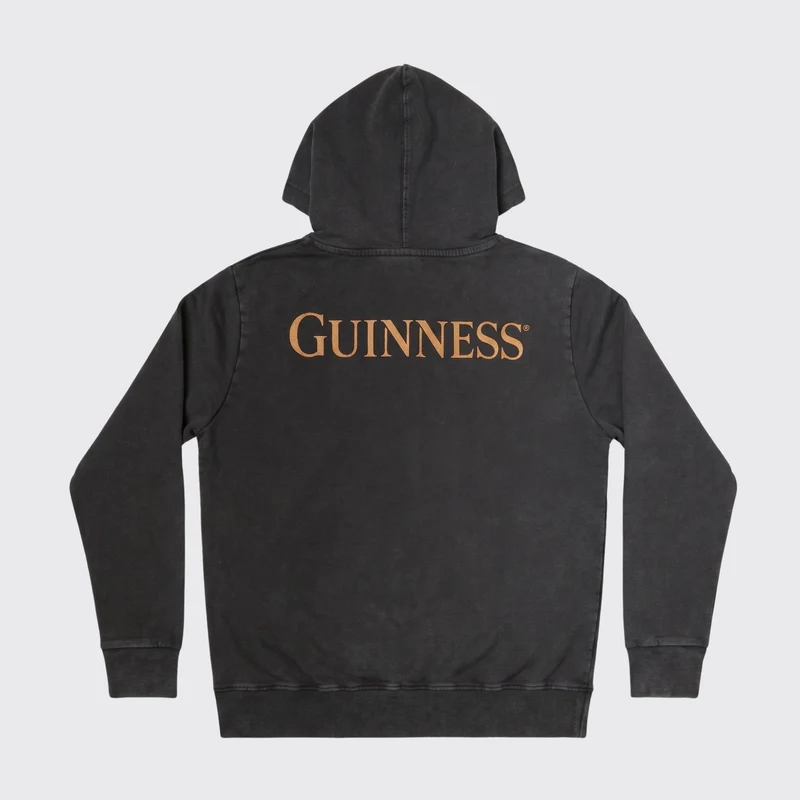 Guinness Evolution of the Harp Distressed Hoodie – Black
