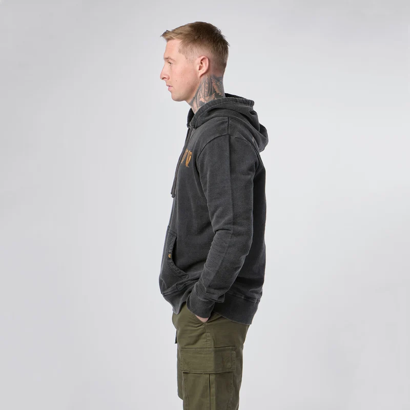 Guinness Evolution of the Harp Distressed Hoodie – Black