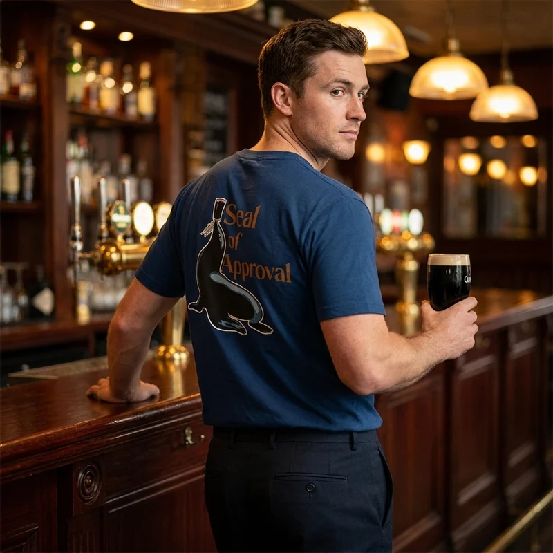Guinness Gilroy Seal Tee – Blue