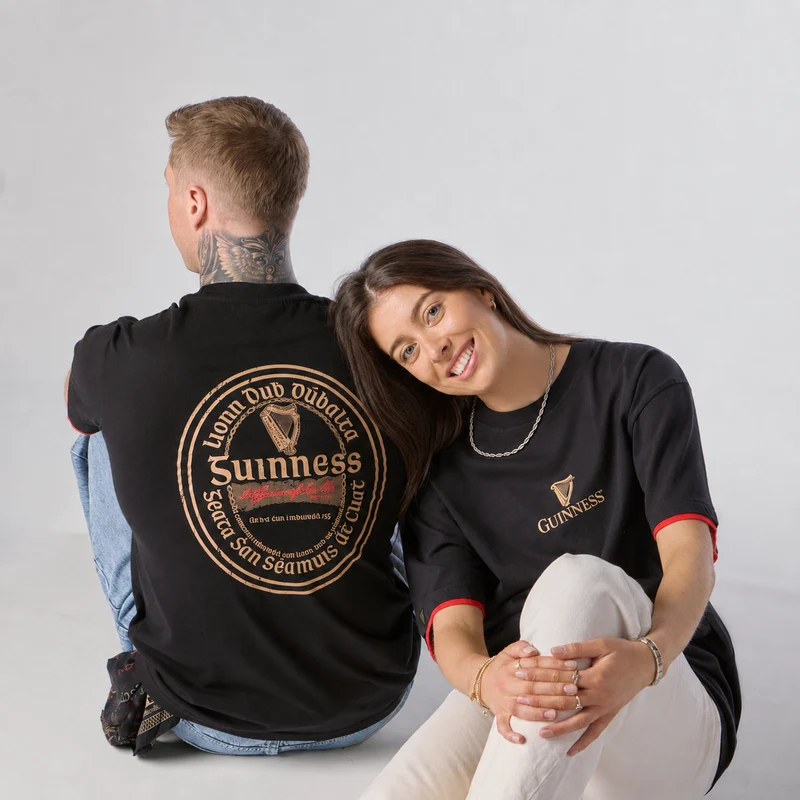 Guinness Irish Label Black Tee
