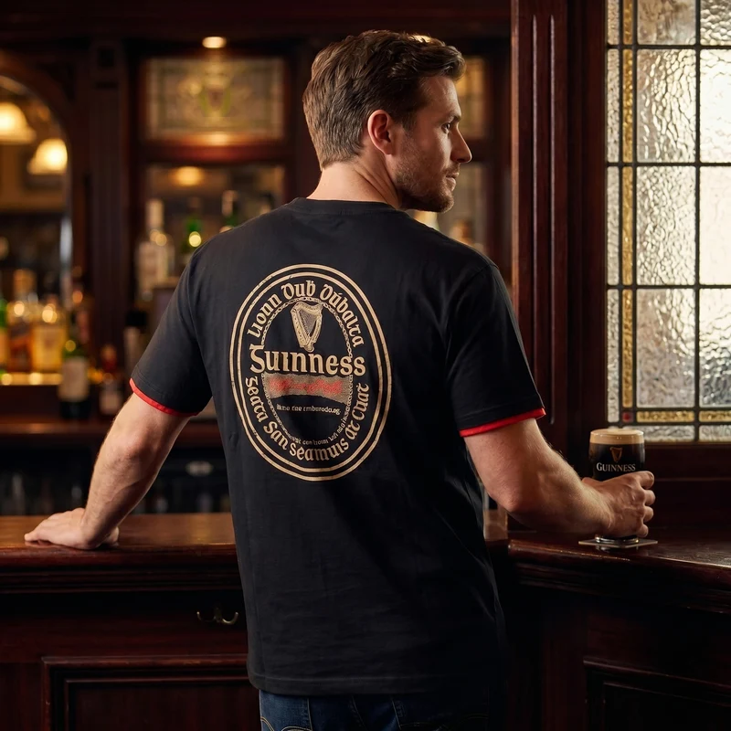 Guinness Irish Label Black Tee