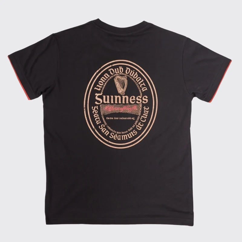 Guinness Irish Label Black Tee