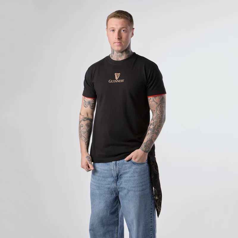 Guinness Irish Label Black Tee