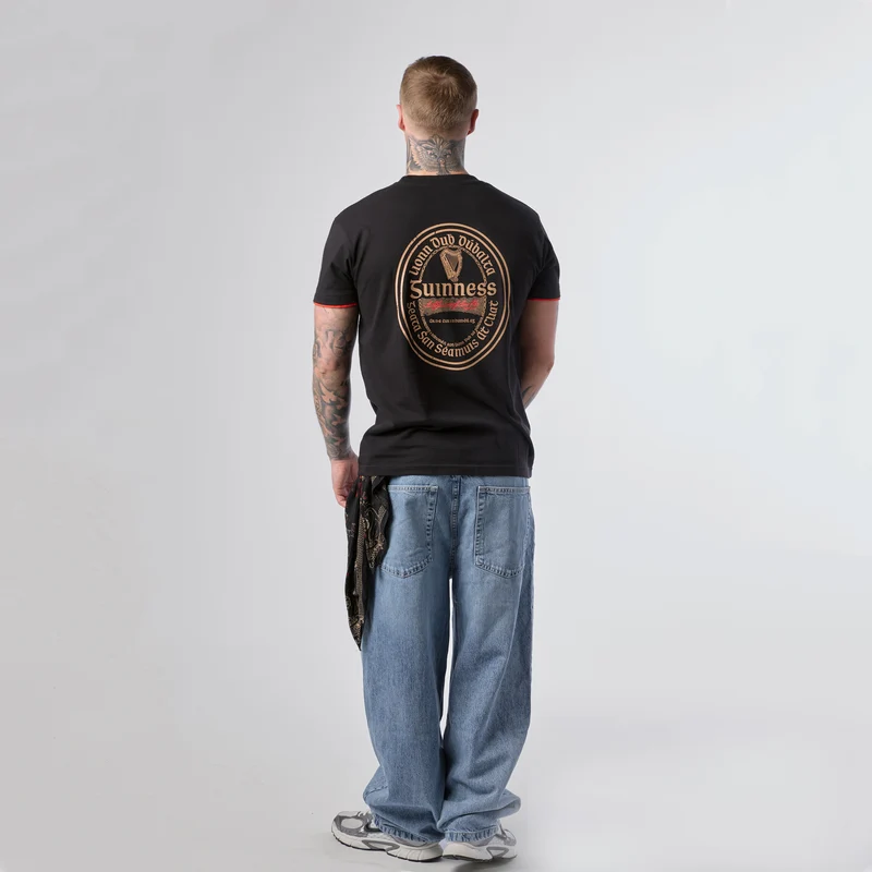 Guinness Irish Label Black Tee