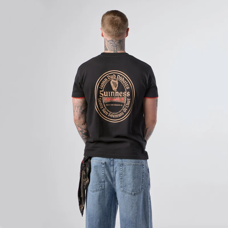 Guinness Irish Label Black Tee