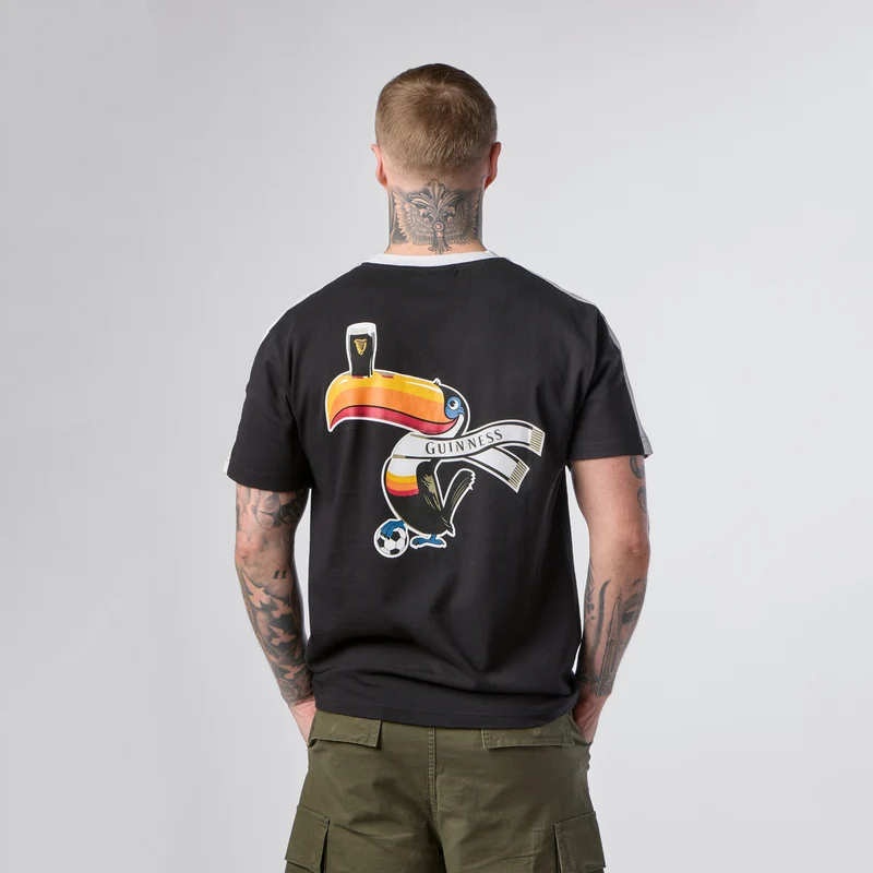 Guinness Toucan Soccer Black Tee