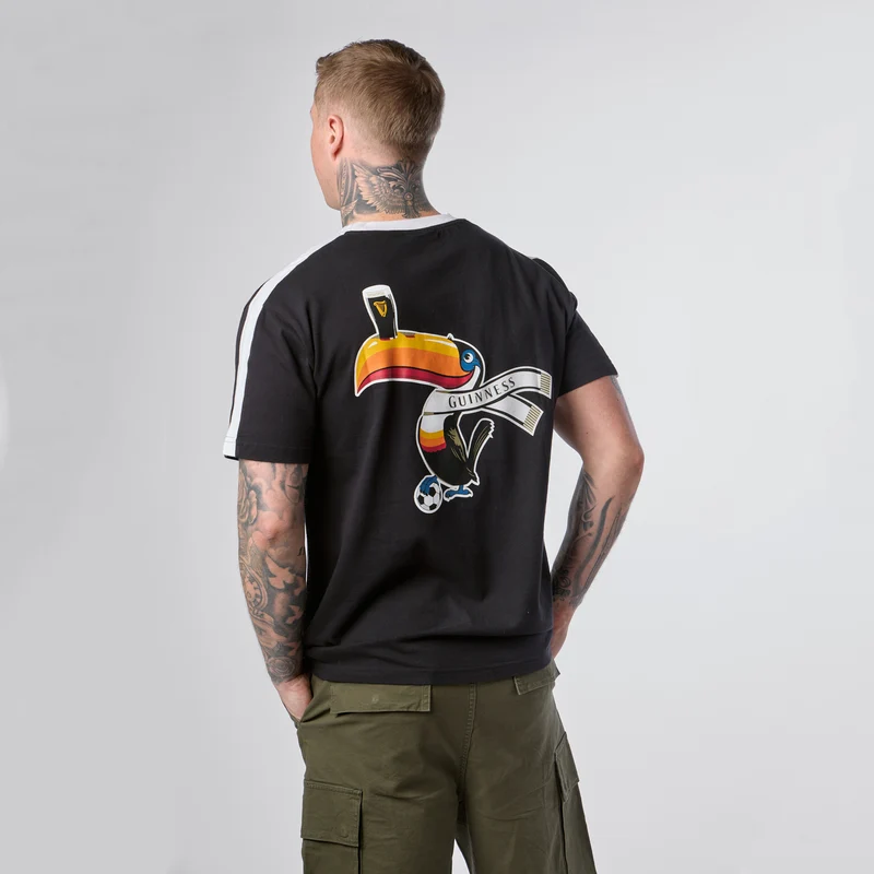 Guinness Toucan Soccer Black Tee