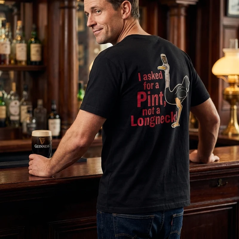 Guinness Gilroy Ostrich Tee – Black