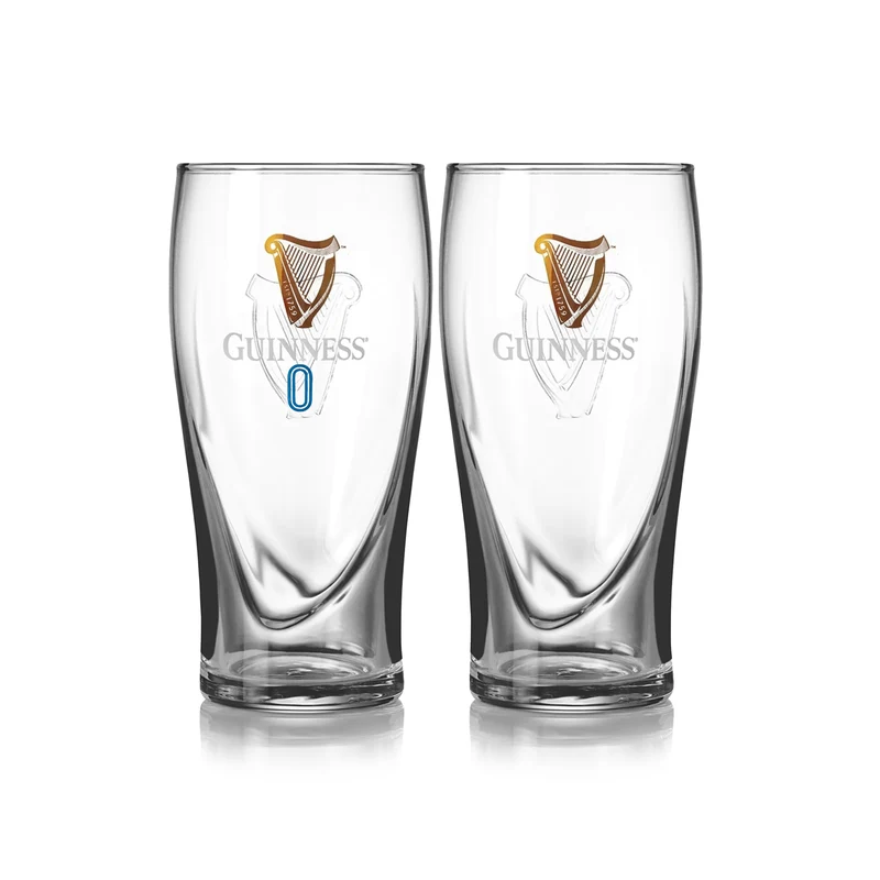 Guinness Gravity & Gravity 0 Pint Glass Twin Pack