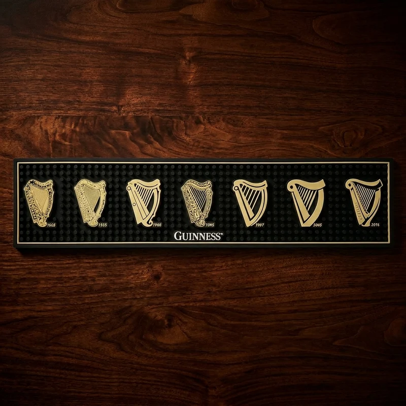 Guinness Evolution of the Harp PVC Bar Mat