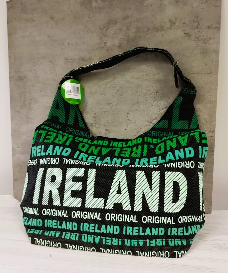 Ireland Shoulder Bag, Green and Black