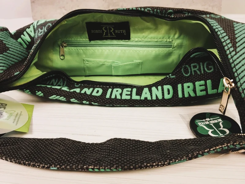 Ireland Shoulder Bag, Green and Black