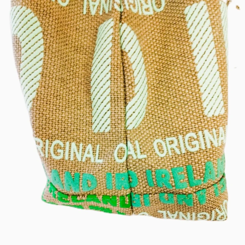 Ireland Shoulder Bag, Beige and Green