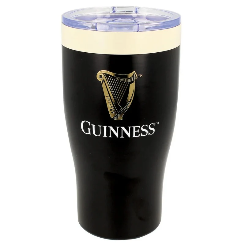 Guinness Pint Shaped Travel Mug 580ml – Insulated Guinness Cup